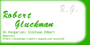 robert gluckman business card